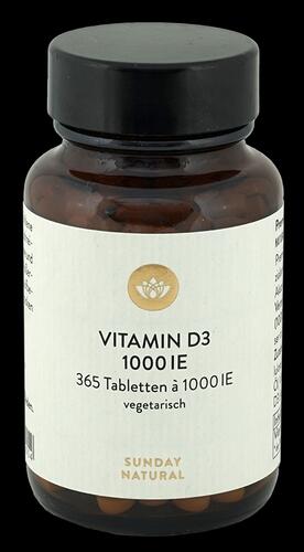 Sunday Natural Vitamin D3 1000 I.E., Tabletten