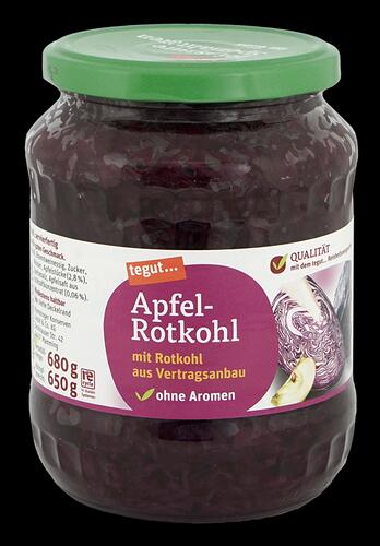 Tegut Apfel-Rotkohl