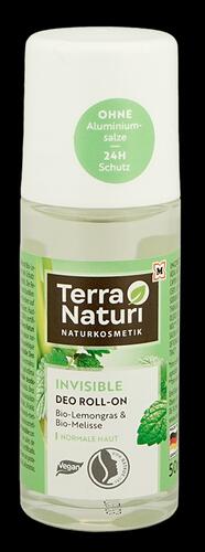Terra Naturi Invisible Deo Roll-On Bio-Lemongras & Bio-Melisse, 24h