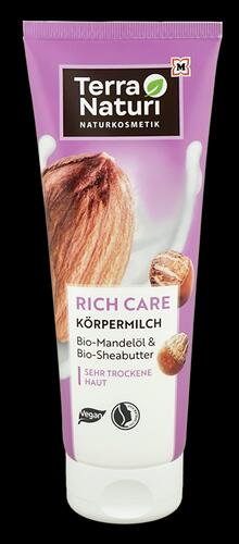 Terra Naturi Rich Care Körpermilch Bio-Mandelöl & Bio-Sheabutter