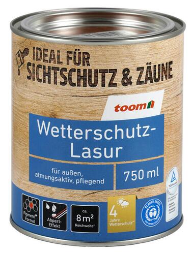 Toom Wetterschutz-Lasur, Teak