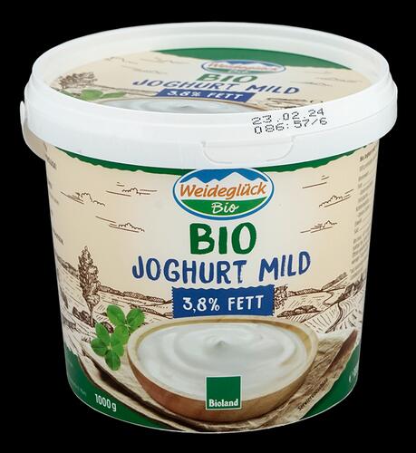 Weideglück Bio Joghurt Mild, 3,8% Fett, Bioland