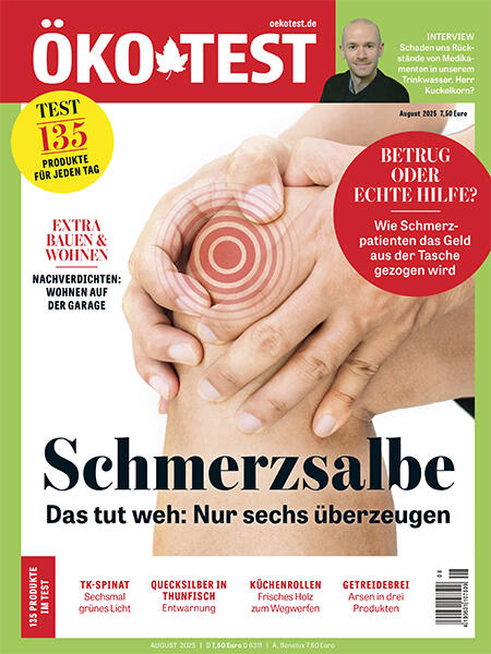 Magazin August 2025: Schmerzsalbe Magazin August 2025: Schmerzsalbe