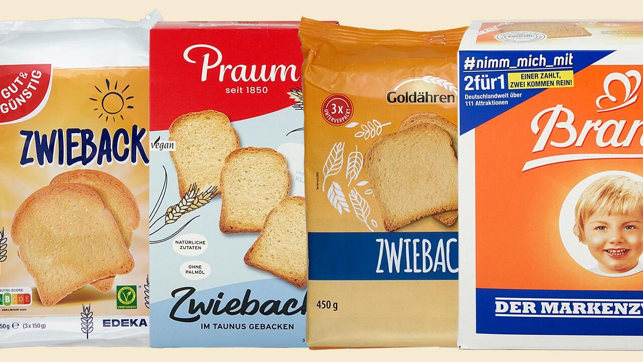 Zwieback-Test: Viele Produkte sind empfehlenswert