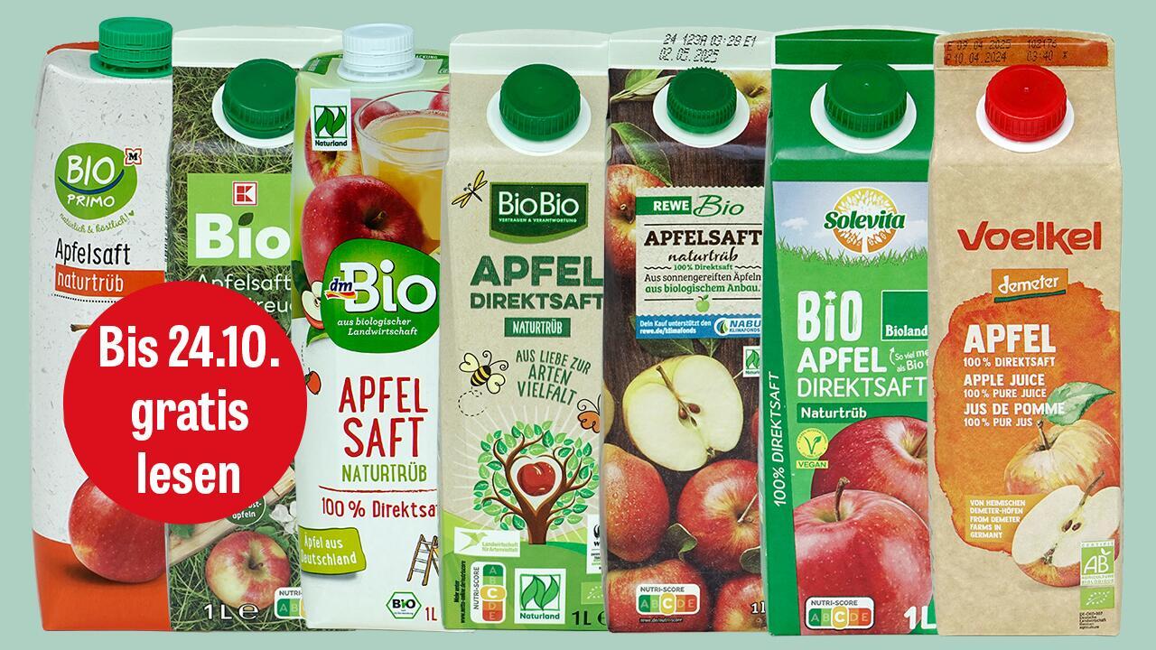 Apfelsaft-Test: Es geht auch ohne Rückstände von Pestiziden im Saft