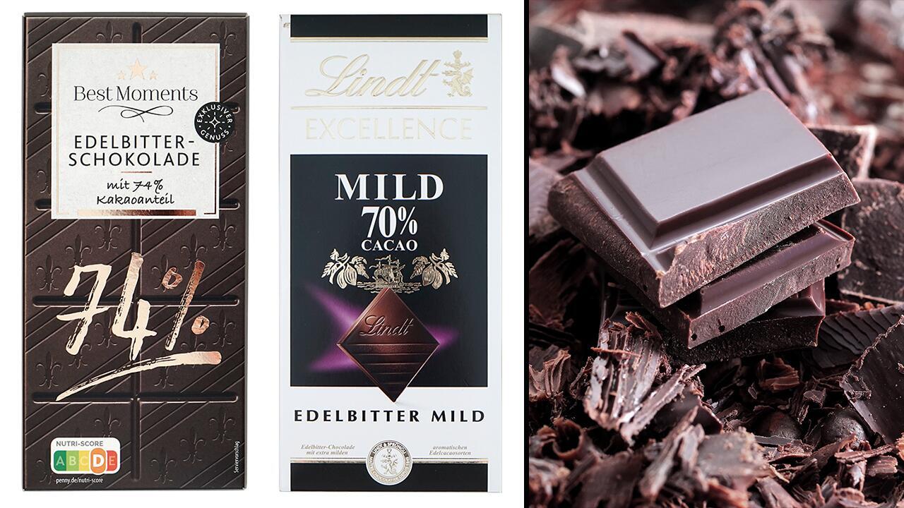 Zartbitterschokolade im Test: Lindt und Penny nur "ungenügend"