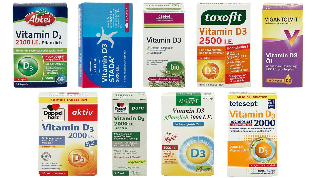 Vitamin D im Test häufig zu hoch dosiert