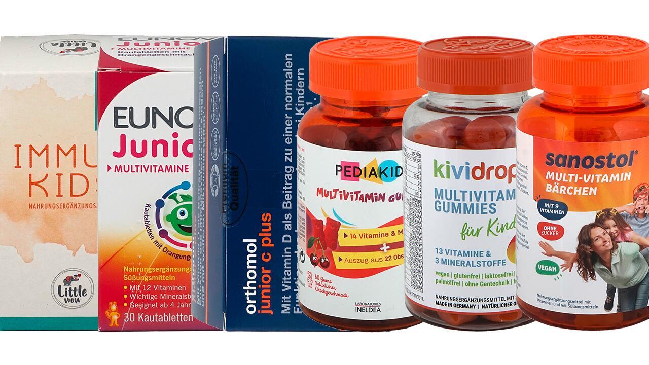 Nahrungsergänzungsmittel für Kinder: Multivitaminprodukte oft zu hoch dosiert