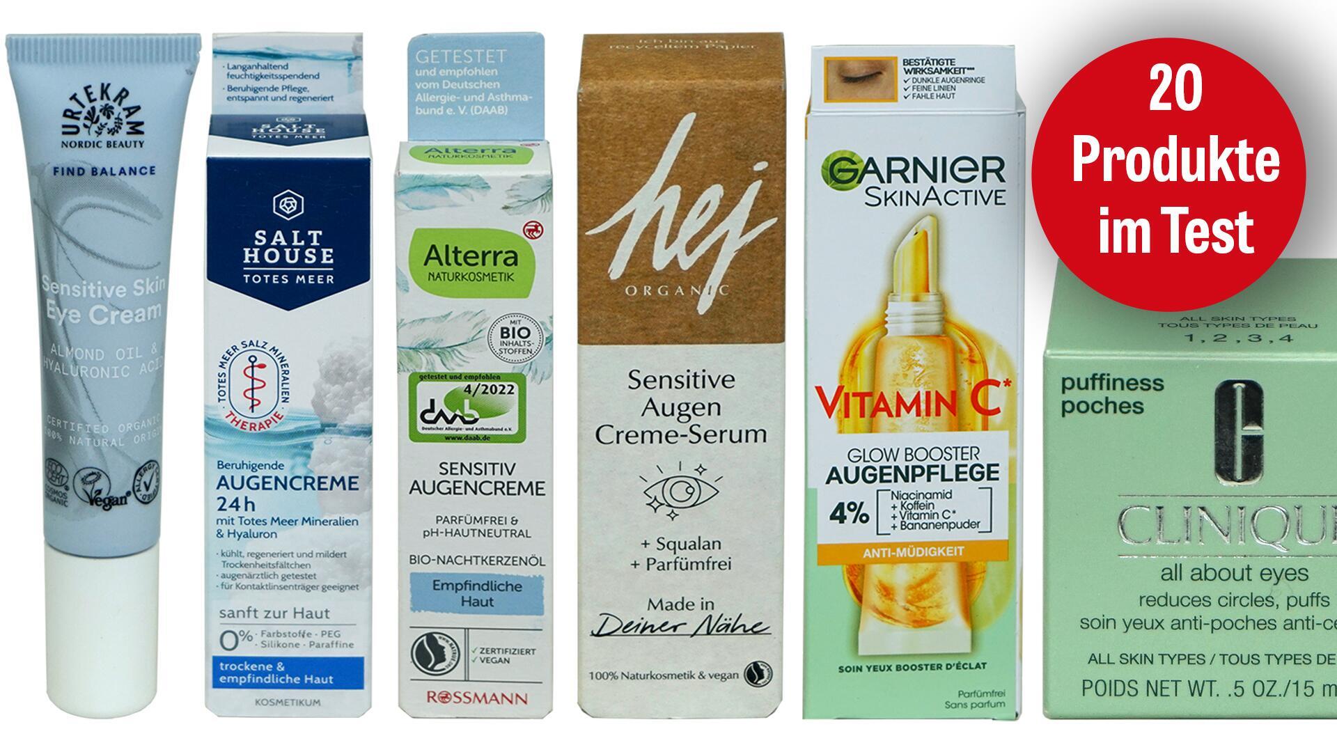 Parfümfreie Augencremes im Test: Welche Creme ist die beste?