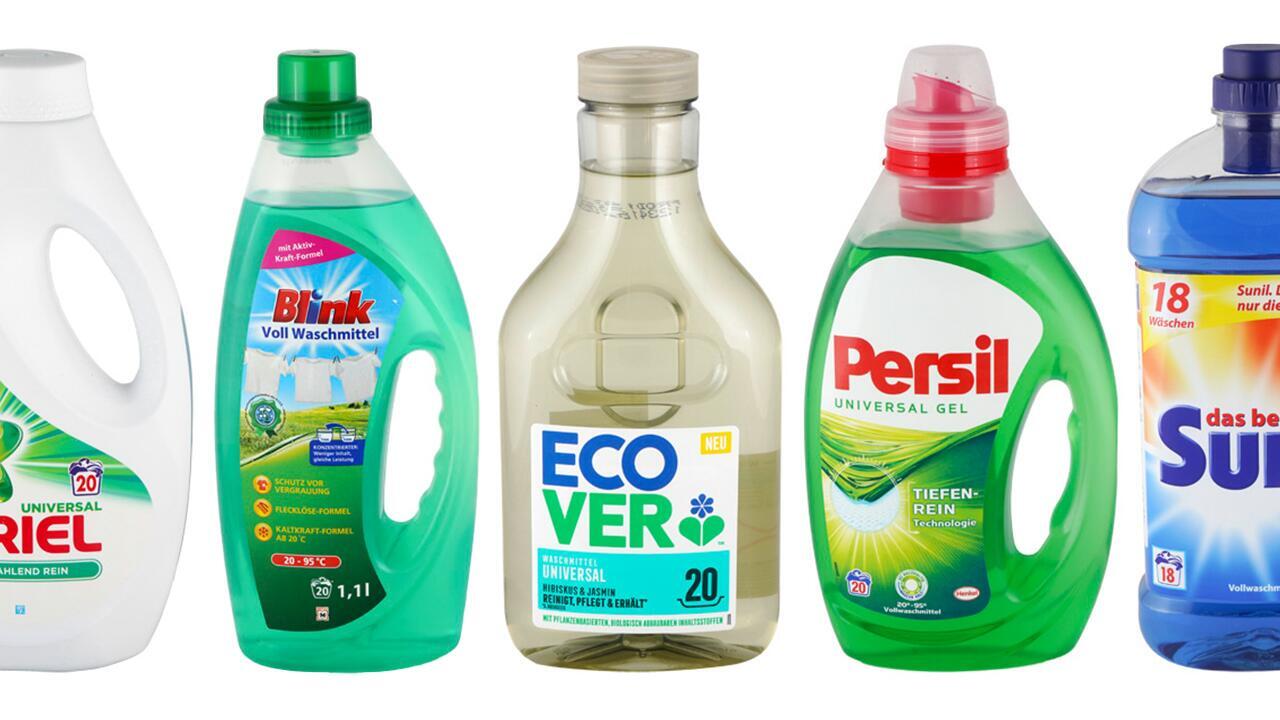 Flüssigwaschmittel-Test: Nur eins mit "gut" empfehlenswert Flüssigwaschmittel-Test: Nur eins mit "gut" empfehlenswert