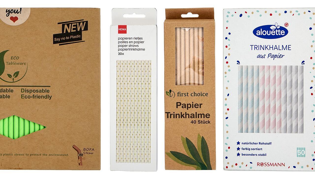 Papierstrohhalme im Test: Einige sind mit Schadstoffen belastet Papierstrohhalme im Test: Einige sind mit Schadstoffen belastet