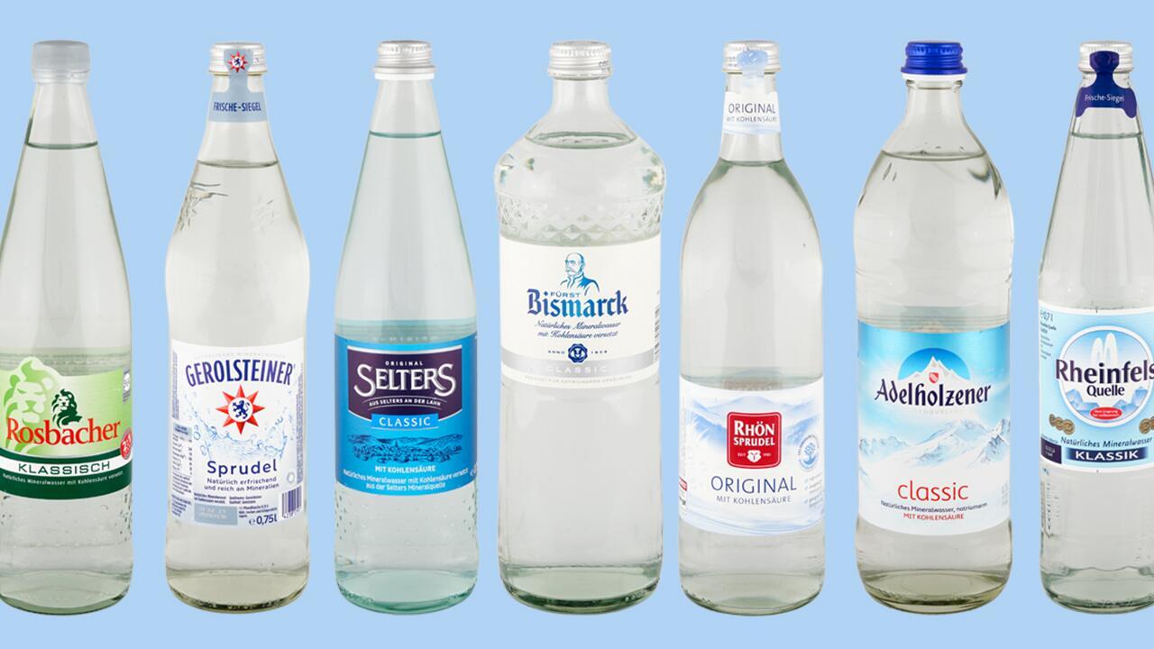 Spritzige Mineralwässer im Test: 25 Produkte mit Bestnote  Spritzige Mineralwässer im Test: 25 Produkte mit Bestnote