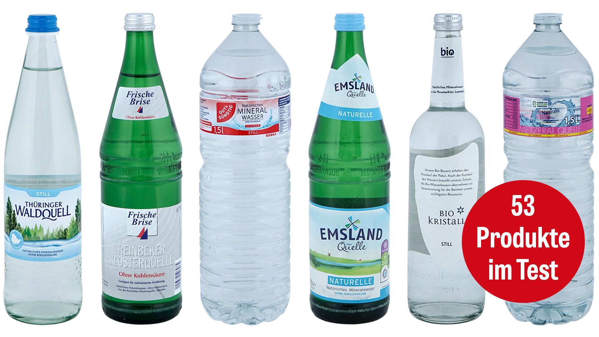 Stilles Wasser im Test: Teils trüben Schadstoffe den Genuss  Stilles Wasser im Test: Teils trüben Schadstoffe den Genuss