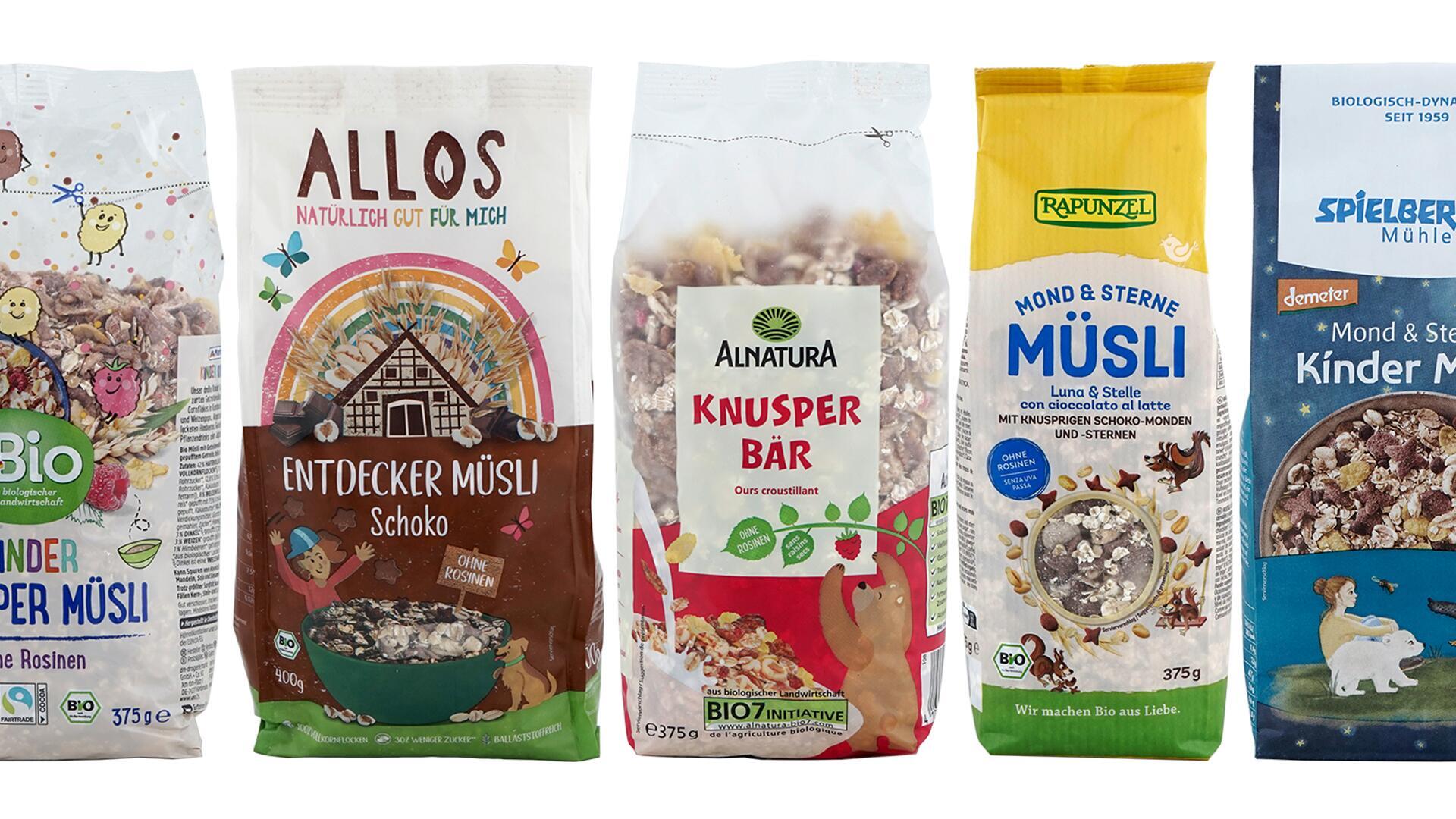 Kindermüsli im Test: 6 von 10 sind empfehlenswert Kindermüsli im Test: 6 von 10 sind empfehlenswert