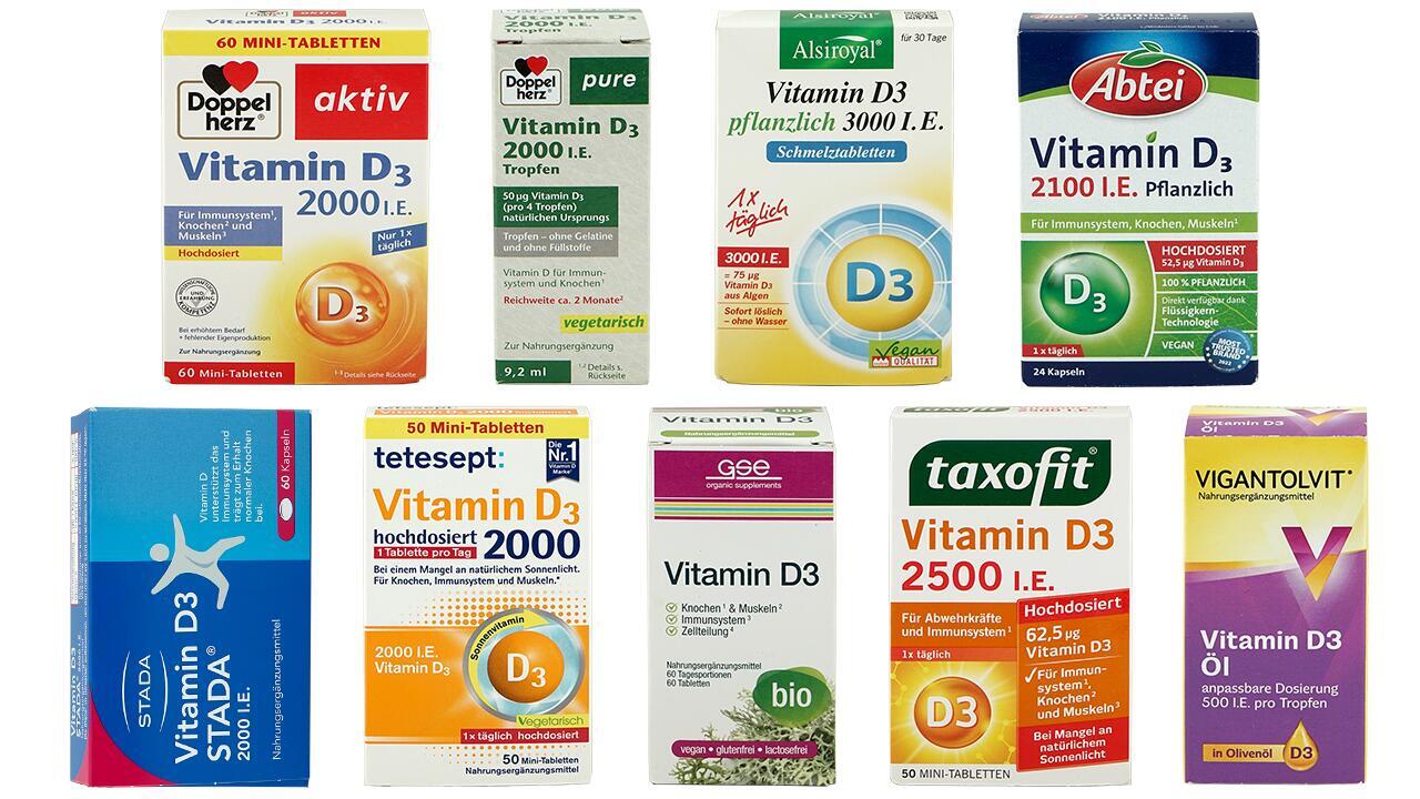 Vitamin D im Test: Häufig zu hoch dosiert  Vitamin D im Test: Häufig zu hoch dosiert
