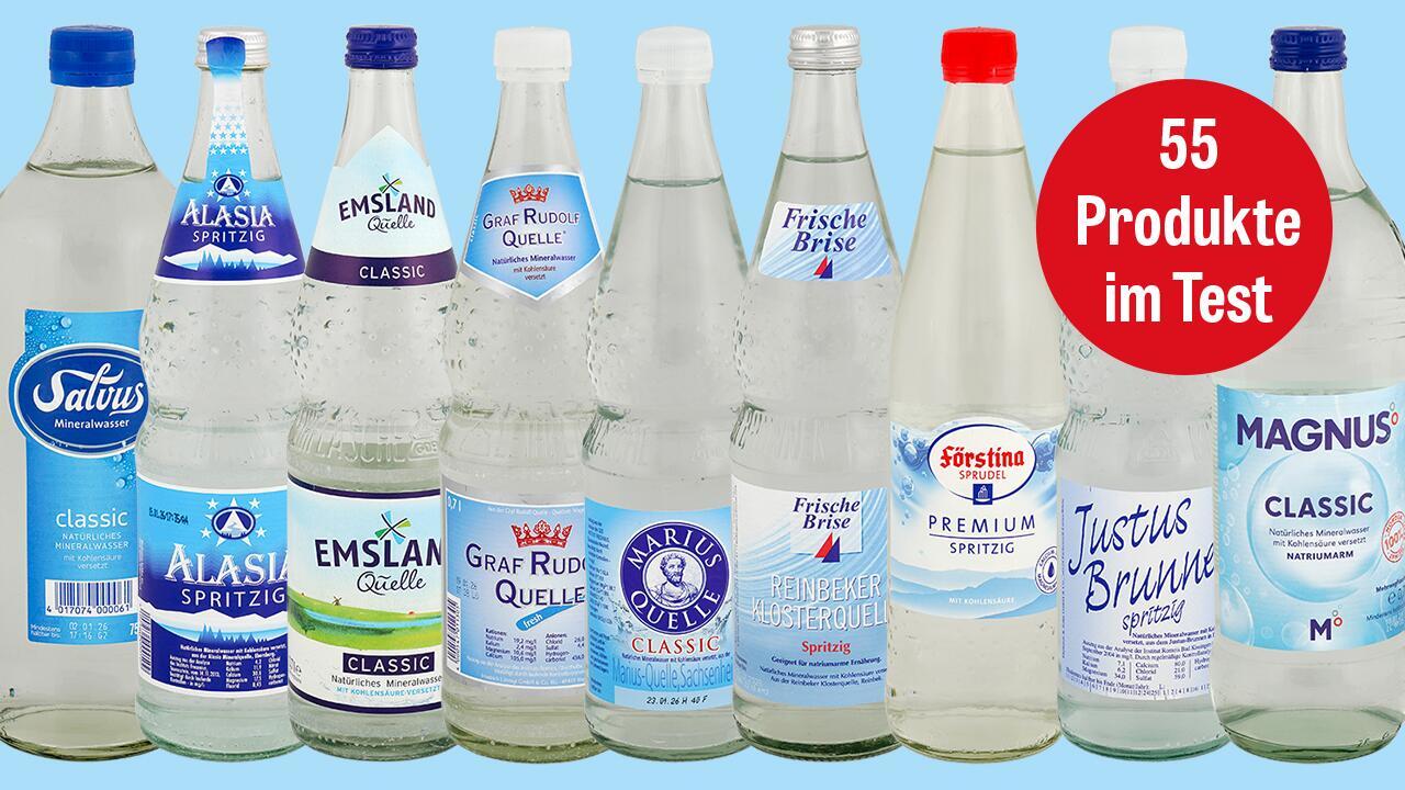 Sprudelwasser-Test: Kritische Stoffe in 14 Mineralwässern gefunden Sprudelwasser-Test: Kritische Stoffe in 14 Mineralwässern gefunden